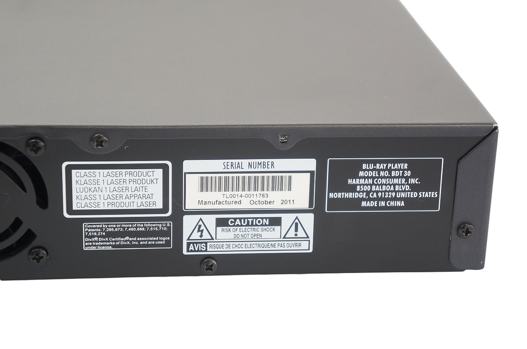 Harman Kardon BDT 30 Blu-Ray Player Teildefekt